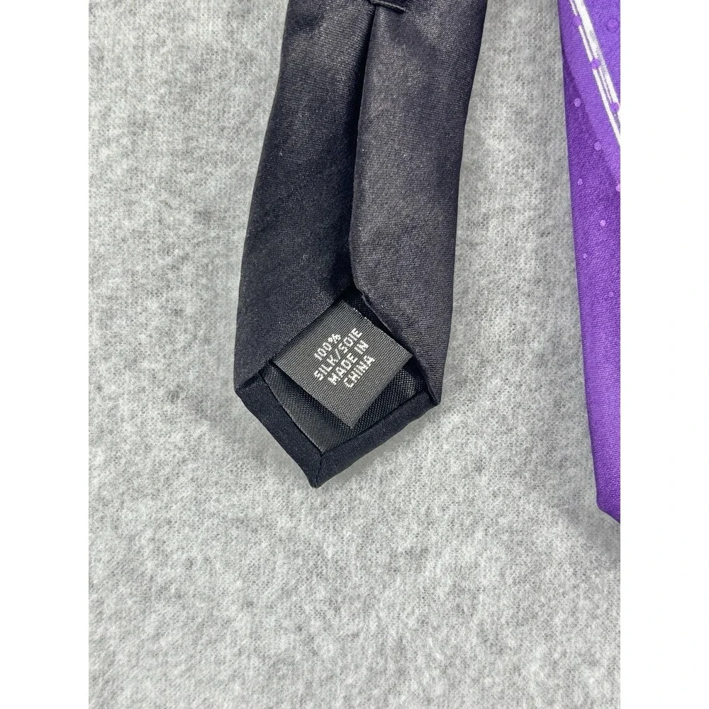 J Garcia Tidal Wave‎ Collector's Edition Tie Purple Black Abstract Art Necktie